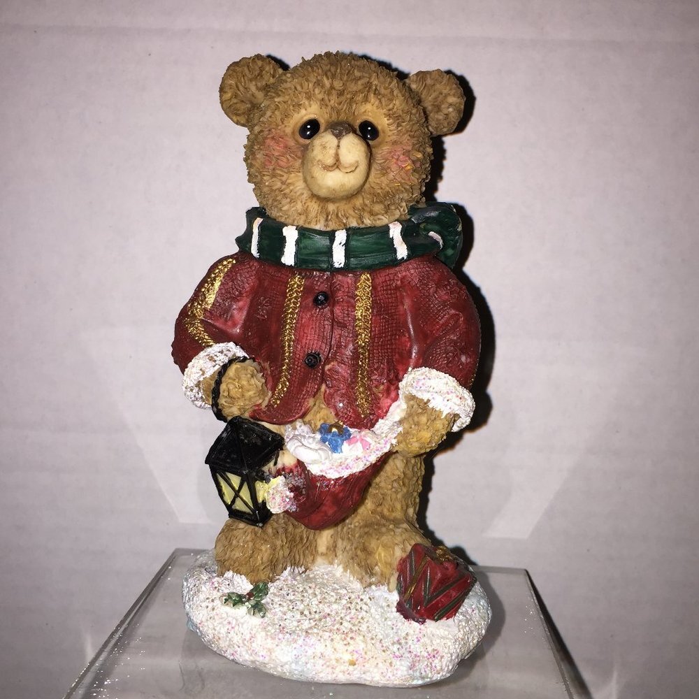 Christmas Bear Collectible Resin